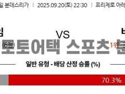2025년 9월 20일 호펜하임 vs 바이에른 뮌헨 분데스리가 경기 분석 섬네일 이미지