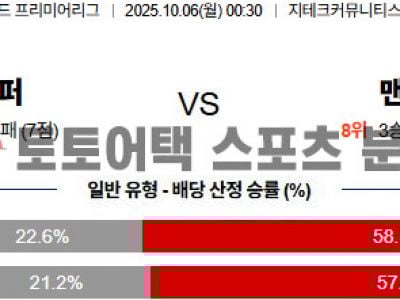 2025년 10월 06일 브렌트포드 vs 맨체스터 시티 EPL 프리미어리그 경기 분석 섬네일 이미지