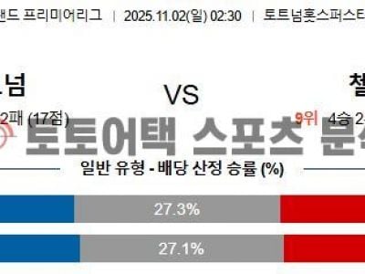 2025년 11월 2일 토트넘 vs 첼시 EPL 프리미어리그 승패 결정 요인 분석 섬네일 이미지