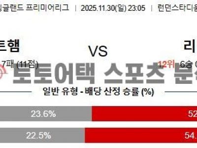 2025년 11월 30일 웨스트햄 vs 리버풀 EPL 프리미어리그 승패 결정 요인 분석 섬네일 이미지