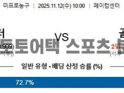2025년 11월 12일 오클라호마 vs 골든스테이트 NBA 정밀 분석 섬네일 이미지