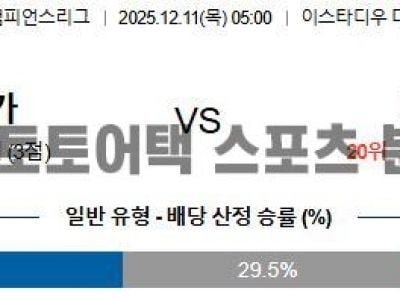 2025년 12월 11일 벤피카 vs 나폴리 UEFA 챔피언스리그 예선전 전문가 분석 섬네일 이미지