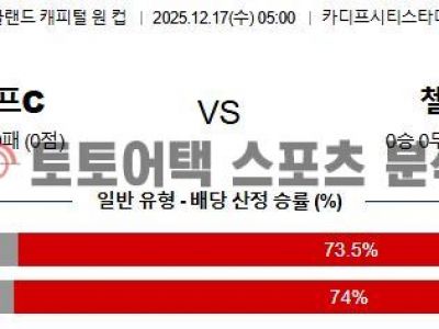 2025년 12월 17일 카디프 시티 vs 첼시 카라바오컵 8강전 매치결과 분석 섬네일 이미지