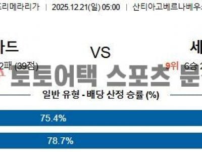 2025년 12월 21일 레알 마드리드 vs 세비야 라리가 경기 분석 리포트 섬네일 이미지