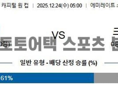 2025년 12월 24일 아스날 vs 크리스탈 팰리스 카라바오컵 8강전 경기 프리뷰 섬네일 이미지