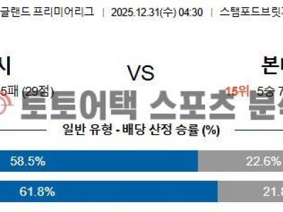2025년 12월 31일 첼시 vs 본머스 EPL 프리미어리그 경기 결과 심층 분석 섬네일 이미지