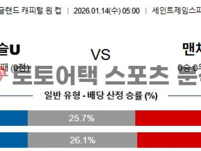 2026년 1월 14일 뉴캐슬 vs 맨체스터 시티 EFL컵 경기 분석 리포트 섬네일 이미지