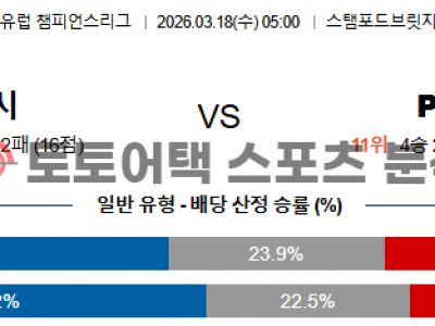 2026년 3월 18일 첼시 vs 파리 생제르망 챔피언스리그 경기 프리뷰 섬네일 이미지