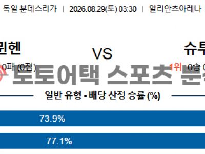2026년 8월 29일 바이에른 뮌헨 vs VfB 슈투트가르트 분데스리가 경기 분석 섬네일 이미지